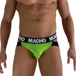 MACHO - MX28FA JOCK GREEN FLUOR XL | EROTISCHE HEREN ONDERGOED | EROTISCHE JOCKSTRAP — thumbnail 2