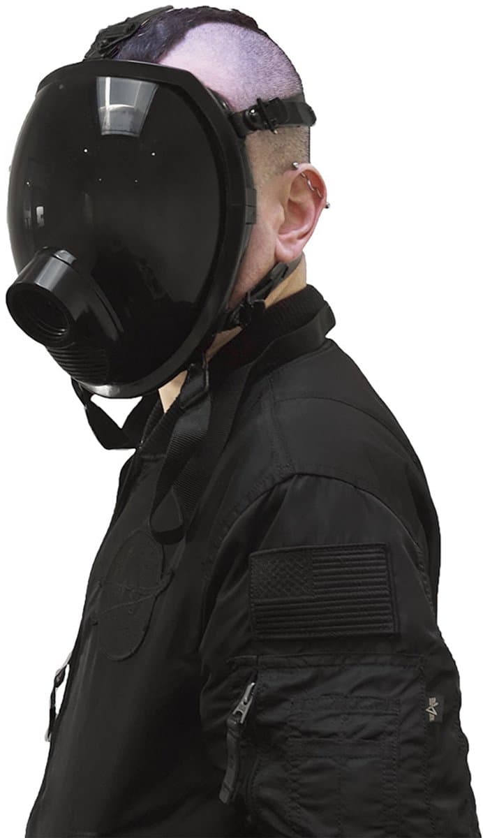 Gasmaster - Zwart MSX Smoke Full Visor Gas Mask — afbeelding 1