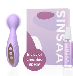 Sinsaa Vibrators voor Vrouwen - Clitoris Stimulator - Clitoris Vibrator - Sex Toys voor Vrouwen - Sexspeeltjes voor Koppels - Magic Wand - Fluisterstil - Waterdicht - Incl. Cleaning Spray - Giftset - Paars — thumbnail 1