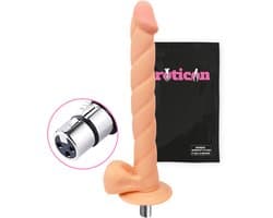 Eroticon Dildo 31cm Lang - Realistisch - 4cm Breed - Voor vaginaal en anaal gebruik - Opzetstuk voor Sex Machine - Accessoire - 3XLR opzetstuk
