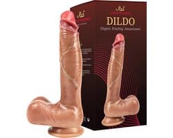 Superwomen - Realistische Dildo met Zuignap - 21 cm - Sex Toys voor Vrouwen en Mannen - Zacht - Luxe Dildo