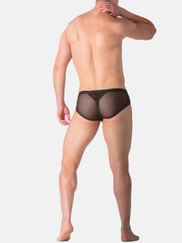 WOH microfiber herenslip personal allure mesh zwart — thumbnail 5