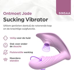 Sinsaa Vibrator 3-in-1 - Sex Toys voor Koppels & Vrouwen - Vibrators voor Vrouwen - Intense G-Spot & Clitoris Stimulator - Dildo Vibrators — thumbnail 2