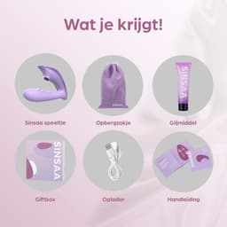 Sinsaa Vibrator 3-in-1 - Sex Toys voor Koppels & Vrouwen - Vibrators voor Vrouwen - Intense G-Spot & Clitoris Stimulator - Dildo Vibrators — thumbnail 5