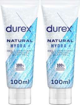Durex - Glijmiddel - Natural - Hydraterend - 100% natuurlijk - 100ml x2 — thumbnail 1