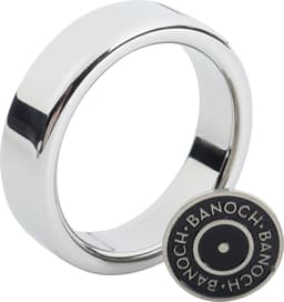Banoch - Cockring flat rounded metaal - ∅ 45 - 6 mm dik metalen penisring — thumbnail 5