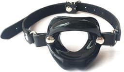 Erodit® Sexy Lips open mond gag - Siliconen Zwarte lippen gag - Fetish gag - Open mond gag - Mond gag - O-ring gag - SexToy - BDSM - Sex bondage spel mannen - Erotiek - Seks speeltjes koppels - Mannen - Vrouwen — thumbnail 2