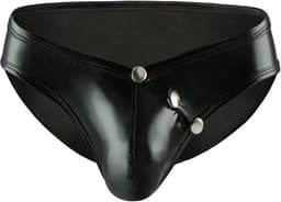 Slip-Latex-Heren-Zwart-Sexy-Mannen-Goedkoop-Erotisch-Opwindend-Drukkers-Lingerie — thumbnail 2