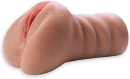 Quick Relief Aisha™ Official - Masturbator - Realistisch - Pocket Pussy - 2 in 1 Vagina en Anus - Sex Toys voor Mannen - Zelf Aftrekken - Stroker - Kunstvagina Bruin — thumbnail 2