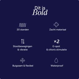 NUMY Bold - 2-in- 1 Vibrator - Sex Toys voor Koppels & Vrouwen - Ontspanningsvibrator - Vibrators voor Vrouwen - Clitoris Stimulator - Dildo Vibrators — thumbnail 7