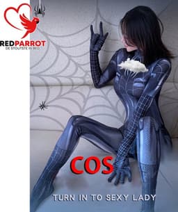 Spider Woman Bodysuit - Erotische jumpsuit - Cosplay - Anime — thumbnail 3