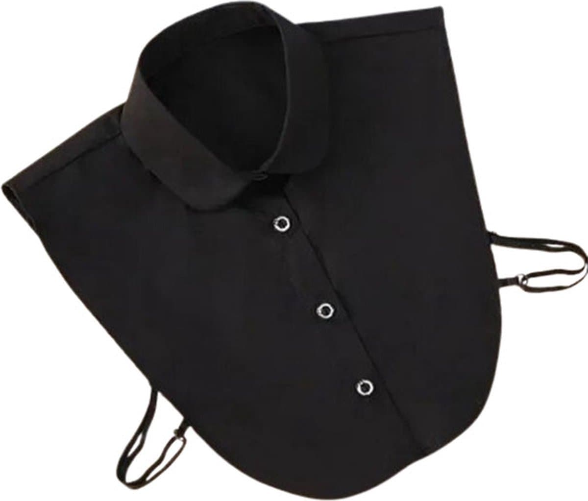Afneembare Sexy Zwarte Kraag – Losse Blousekraag – Elegant - Rollenspel – One Size — afbeelding 1