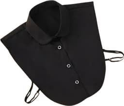 Afneembare Sexy Zwarte Kraag – Losse Blousekraag – Elegant - Rollenspel – One Size — thumbnail 1