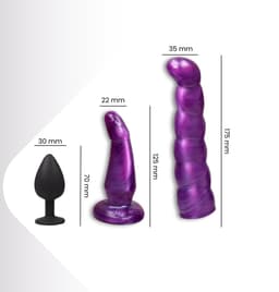 VIVIDIA Strapon Voorbinddildo - Pegging Harnas - Strap On Voor Mannen & Vrouwen - Met Extra Buttplug — thumbnail 12