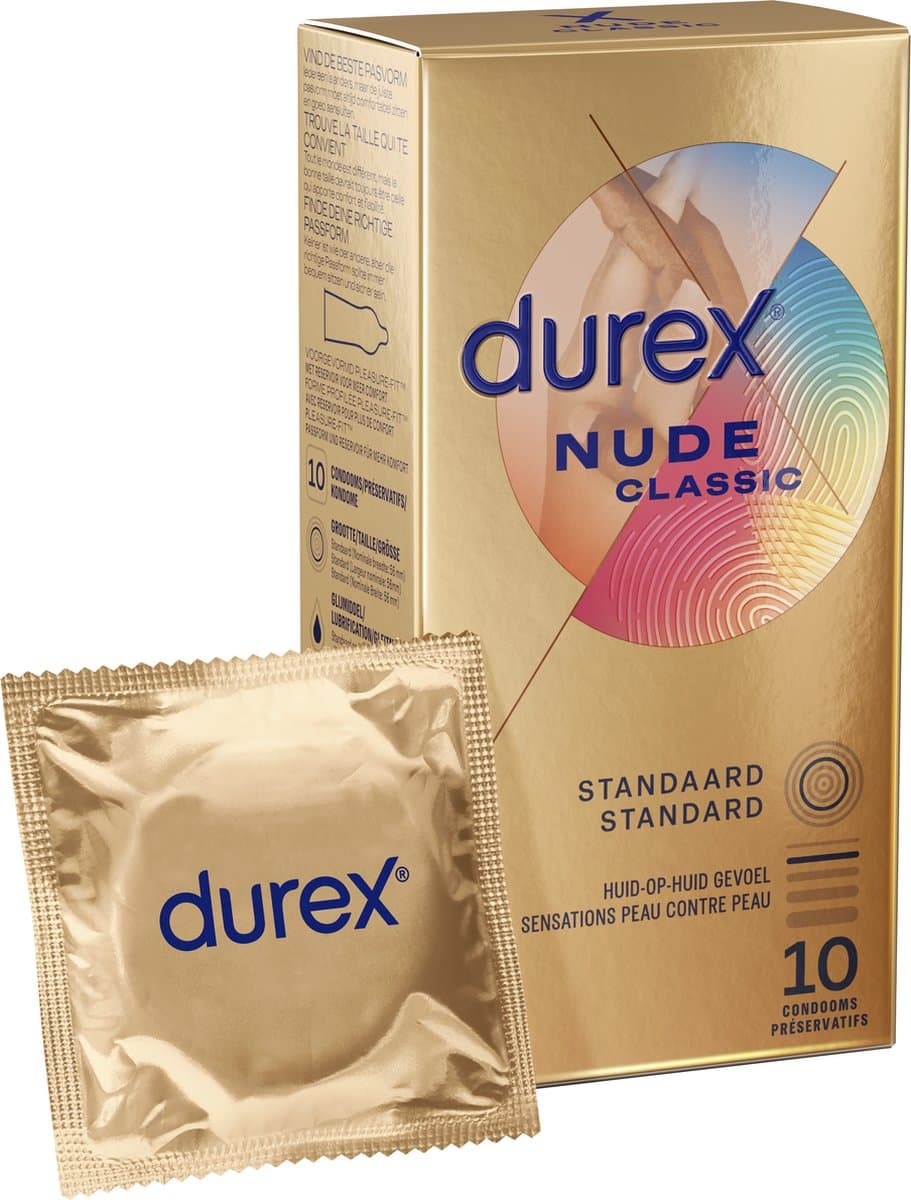 Durex - Condooms Nude Huid-Op-Huid Gevoel 10st - Ultra Dun — afbeelding 1