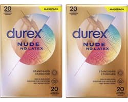 Durex - Condooms - Nude - Latexvrij - 2x 20 stuks