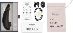 Womanizer - Premium 2 Luchtdruk vibrator - Zwart - 9 standen - Waterproof - Oplaadbaar — thumbnail 6