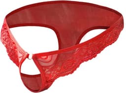 Erotische mannen string open kruis - Heren mini slipje - Erotische heren ondergoed - Vrouwen string voor hem - One size voor kledingmaat S en M — thumbnail 3