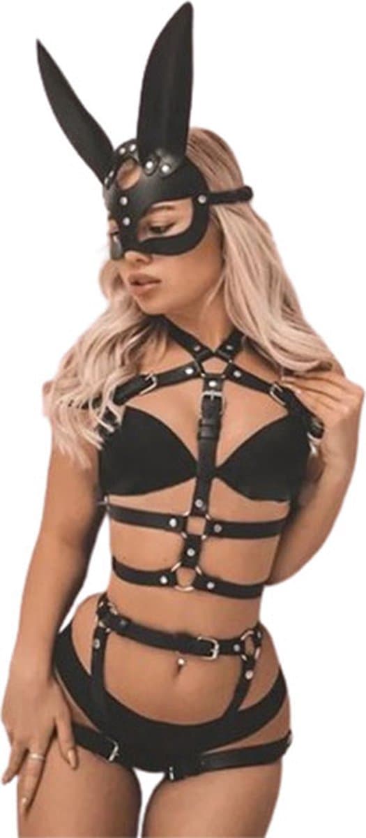 BDSM Harnas Set Dames - Leer - Bondage Lingerie - Verstelbaar - Sexy — afbeelding 1