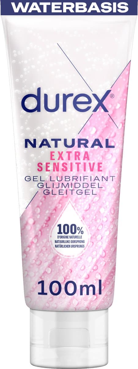 Durex Glijmiddel Natural - Extra Sensitive - 100% natuurlijk - 100ml — afbeelding 1