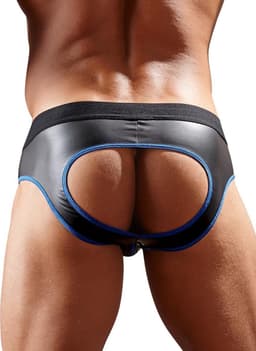 Slip Met Open Achterkant - Zwart/Blauw — thumbnail 7