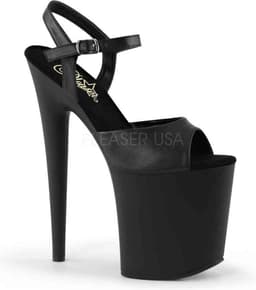 Pleaser - FLAMINGO-809 Sandaal met enkelband, Paaldans schoenen - Paaldans schoenen - 37 Shoes - Zwart — thumbnail 1