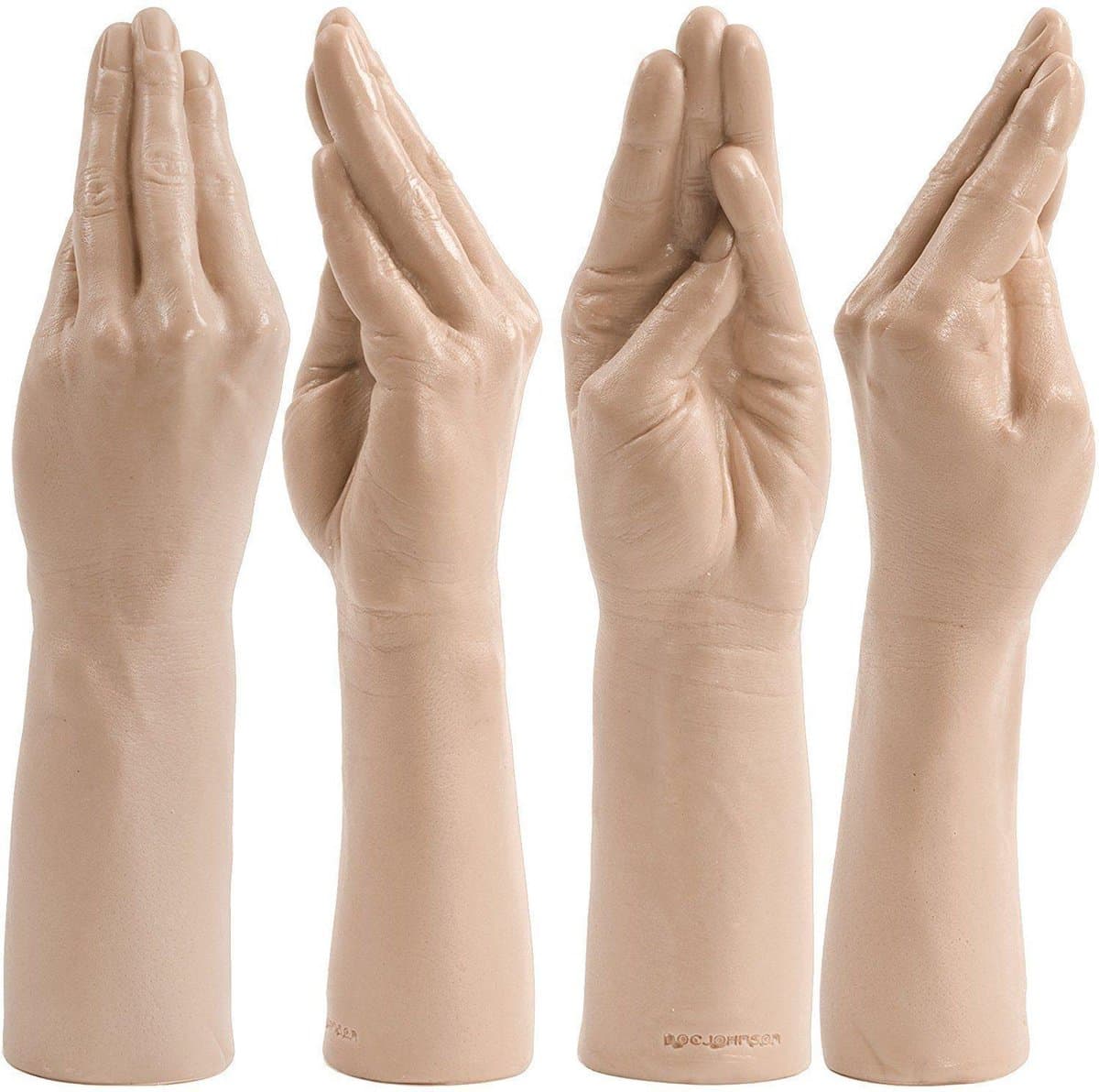 Beige realistische XXL Fisting dildo hand 38 cm — afbeelding 1