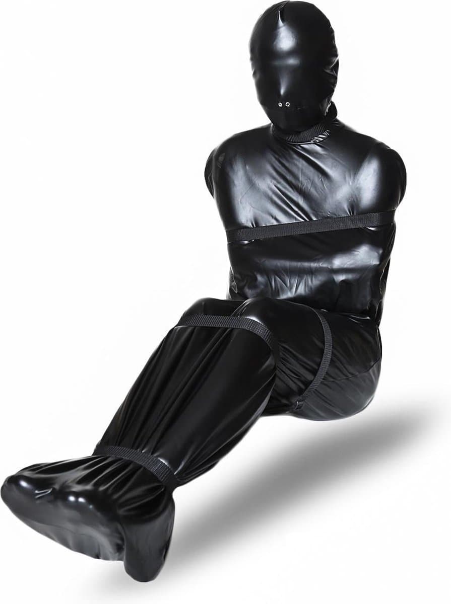 Banoch - bondage sack bodybag - Large - rits banden - pu Leer — afbeelding 1