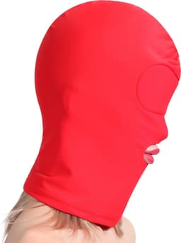 Banoch - Mask/1 hole Red - Spandex Masker - BDSM - Rood — thumbnail 6