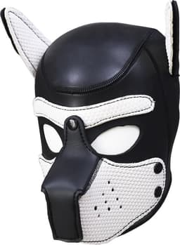 Banoch - Lindo Perrito Blanco Neoprene - honden masker puppy play wit neopreen — thumbnail 3