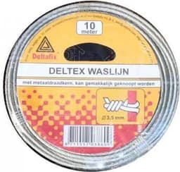 Deltafix Waslijn 10M. metaaldraadkern 3.5mm. Deltex. — thumbnail 3