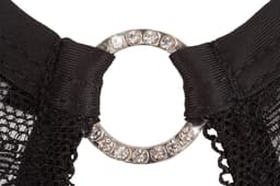 Abierta Fina – Transparante Erotische Body met Halter Ontwerp met een Verfijnde Open Middenstuk voor Extra Uitdaging – Maat M – Zwart — thumbnail 3