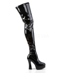 Pleaser - ELECTRA-3000Z Plateau overknee Laarzen - US 14 - 45 Shoes - Zwart — thumbnail 2