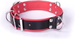 Deluxe Bondage Collar - zwart/rood — thumbnail 3