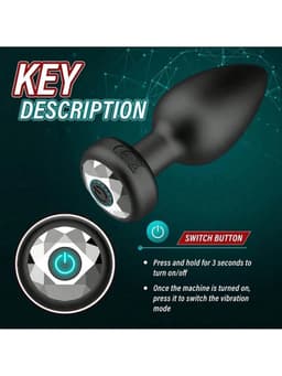 Oneay Vibrerende Anale Plug met Afstandsbediening – Prostaat Massager voor Mannen & Vrouwen – 10 Vibratiestanden – Draadloos Seksspeeltje – Kleine Buttplug voor Beginners – Stil & Waterbestendig – Zwart — thumbnail 7