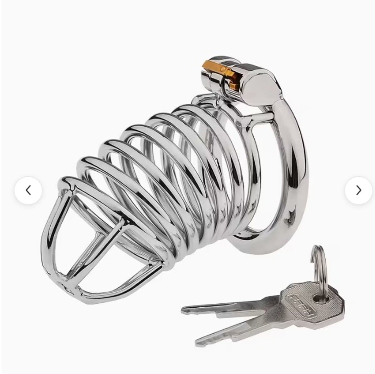 Chasity Cage - Peniskooi - Cock - Kuisheidskooi voor Mannen - Metaal - Cockring - Slot — afbeelding 1
