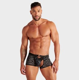 WOH heren microfiber trunk string pure seduction zwart — thumbnail 2