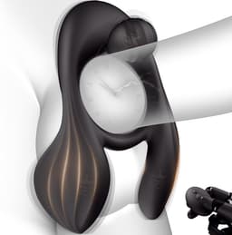 Daity Vibrerende Cockring voor Mannen en Koppels – Penisring met 3 Motoren, 10 Vibratiestanden en Afstandsbediening – Clitoris- en Teelbalstimulatie – Dubbele Teelbalvibrator — thumbnail 1