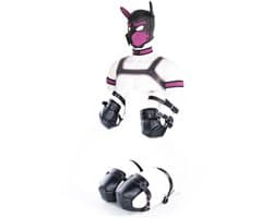 Petplay Deluxe 12 Delige Dog Puppy Set - Roleplay - kinky - luxe set - kwaliteits set - kinky - Roze - Woeefff