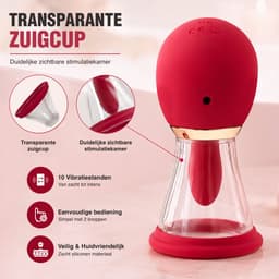 STHER Nipple & Clit Sucker met APP– Vibrator voor Vrouwen – Tepelzuiger & Clitoris Stimulator – App-gestuurd – 5-in-1 Seksspeeltje – Waterproof — thumbnail 5