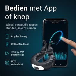 Dailyplay Vibrerende Cockring met App – Siliconen Penisring Vibrerend – Seks Toys voor Koppels en Mannen – Clitoris Stimulator –Ballstretcher Verstelbaar - Seksspeeltjes – Sex Toys – Vibrator Electrisch — thumbnail 6