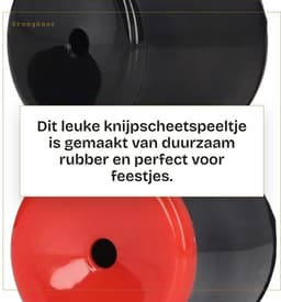 Dailygoods- Scheet Lawaaimaker - Draagbaar Knijpscheetspeeltje - Rubber - Grappig Speelgoed - 2 Stuks - Voor Kerstfeest — thumbnail 2