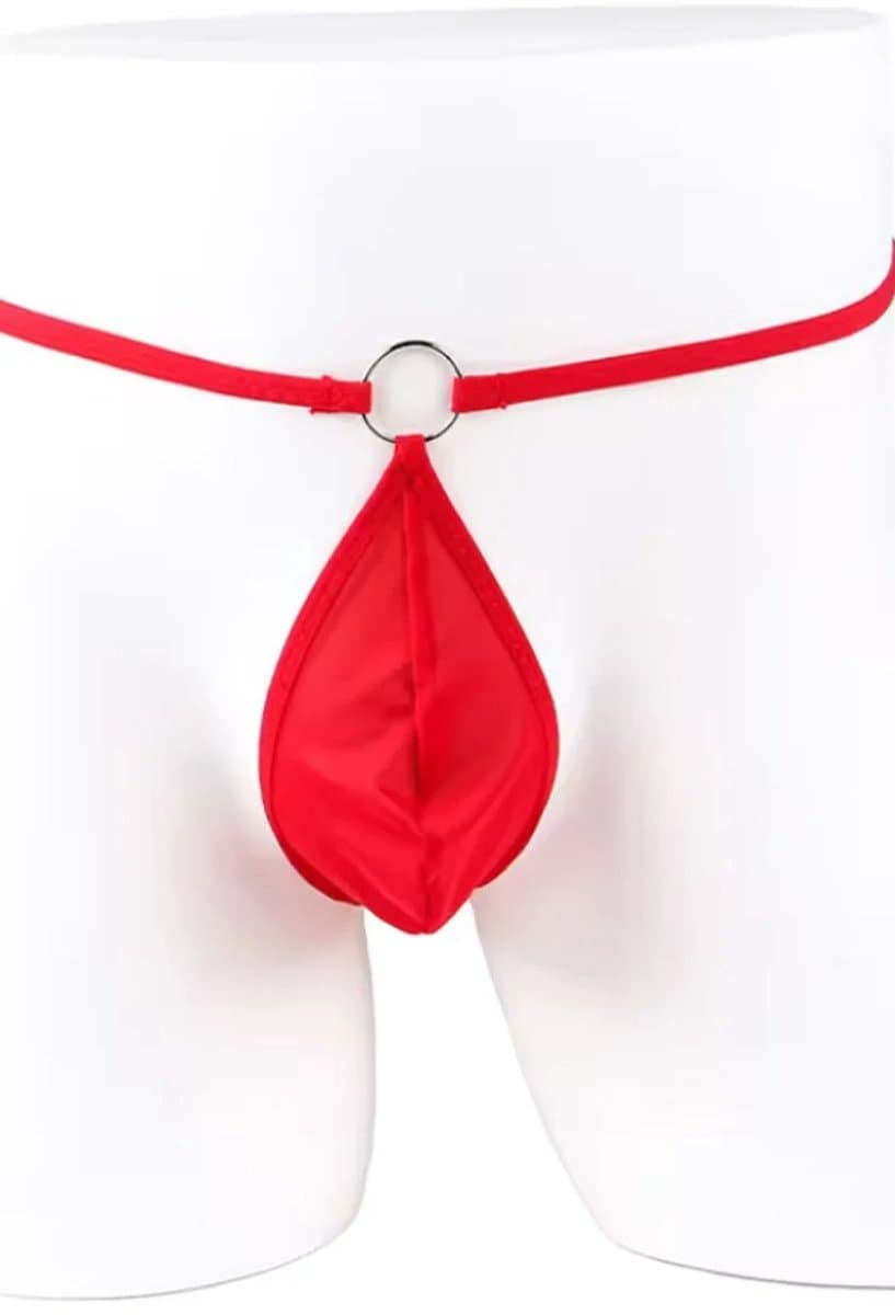 Rode String Ondergoed voor Heren - Sexy Heren String in XS tot 4XL Maten — afbeelding 1