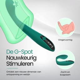 IVY LUX G-Spot Vibrator – Vibrator voor Vrouwen met LCD-scherm – 9 Vibratiestanden – Fluisterstil & 100% Waterdicht – Magnetisch Oplaadbaar – Siliconen – Groen — thumbnail 7
