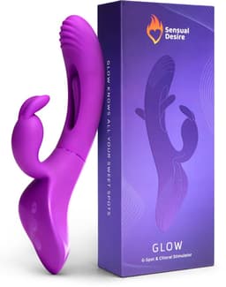 Sensual Desire® GLOW – Rabbit Vibrator – Vibrators voor Vrouwen – Sex Toys Femme – G Spot & Clitoris Stimulator – 21 standen – Sex Toys voor Vrouwen – Intense Dubbele Stimulatie – Stil & Waterdicht — thumbnail 1