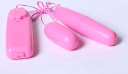 Wired Double Vibrating Ball Peach Pink Bullet Vibrator voor vrouwen Batterijgevoede persoonlijke massager G spot en clitorisvibrator Vibrerend seksspeeltje Seksuele stimulatieproduct — thumbnail 1