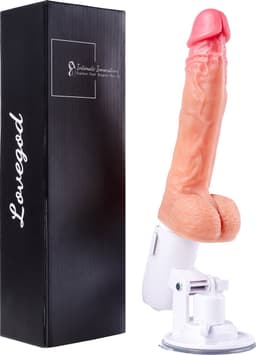 IntiMate® - LoveGod Stotende Dildo Vibrator - Vibrerende Seksmachine met Krachtige Zuignap - Waterdicht en Eenvoudig te Reinigen — thumbnail 10