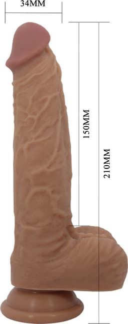 Pretty Love - Jonathan - Stotende Vibrator die levensecht aanvoelt - Medium Huidskleur — thumbnail 3