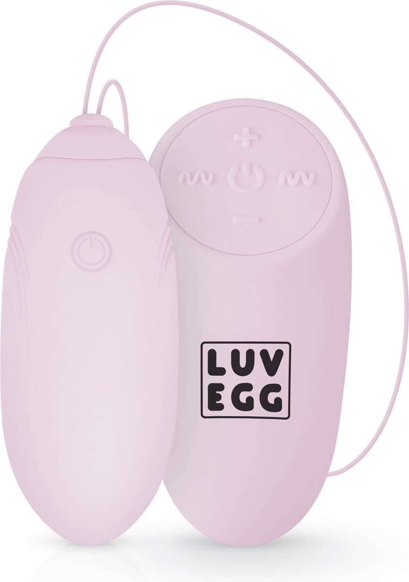 LUV EGG Vibrerend ei - Vibratie eitje met afstandsbediening (draadloos) - Koppeltoy - Roze — afbeelding 1