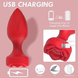 Daity Anal Plug Vibrator – Vibrerende Butt Plug met Afstandsbediening, 10 Modi – Prostaat Massager & Seksspeeltje voor Mannen, Vrouwen en Stellen – Zwart — thumbnail 4